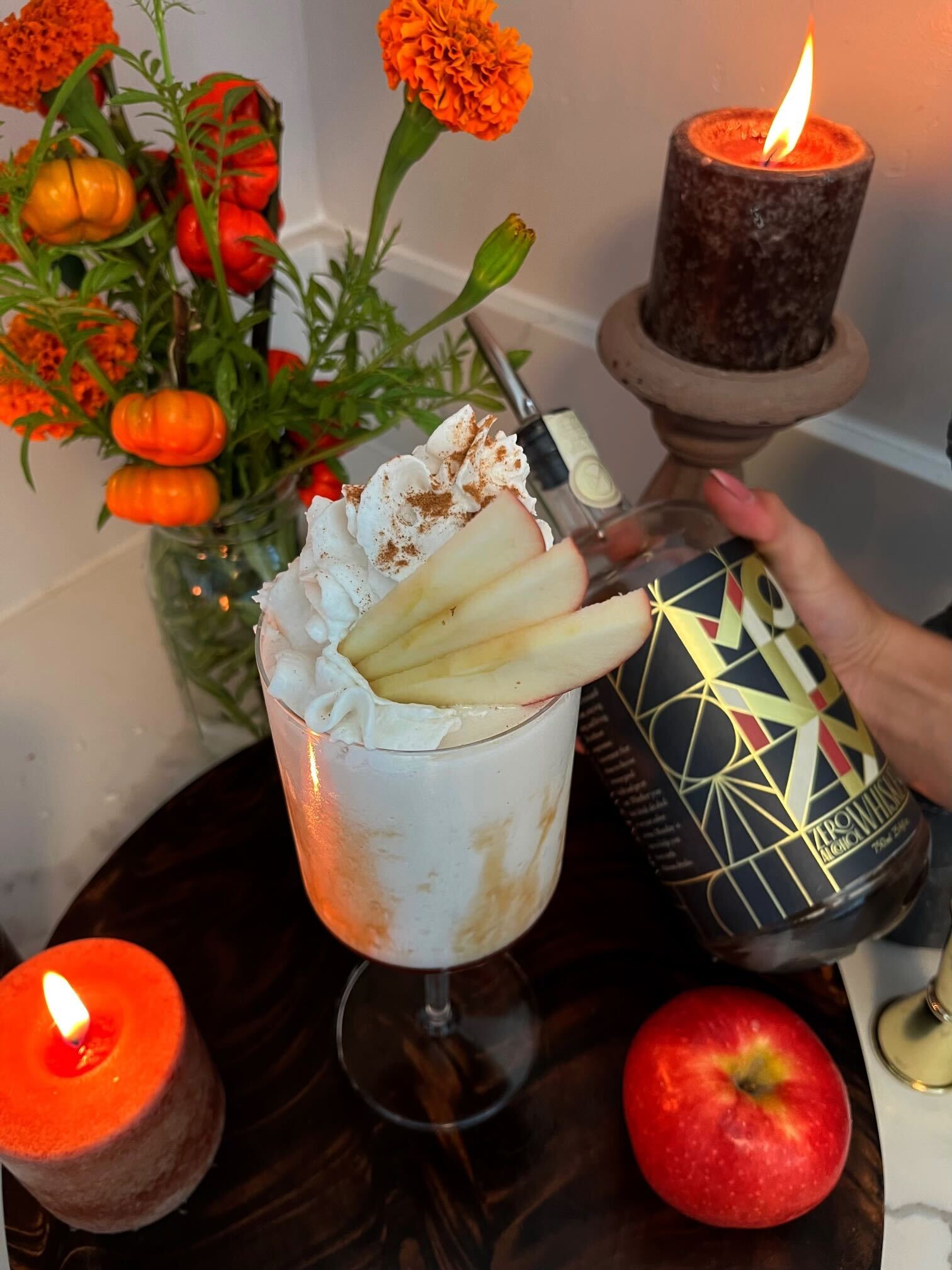 Vegan Apple Cider Non-Alcoholic Milkshake