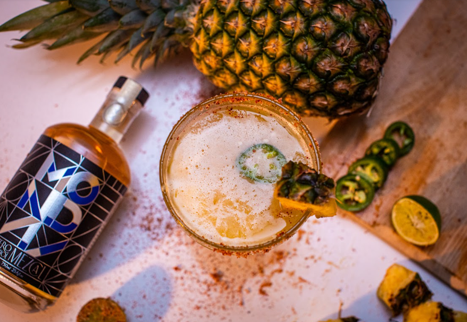 Spicy Pineapple Mezcal Sour